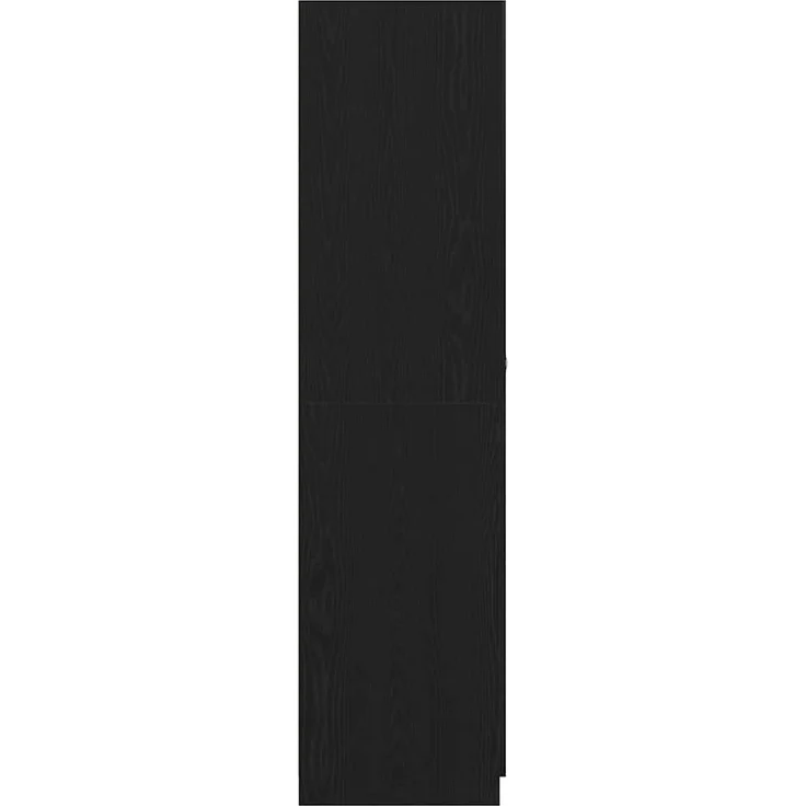 vidaXL Kleiderschrank mit Tür Schwarz Eichen-Optik 90 x 52 x 200 cm 862436 – Bild 7