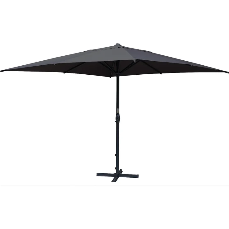 Gardissimo GIGANTE XXL Sonnenschirm Gartenschirm Marktschirm 400x400cm anthrazit – Bild 3