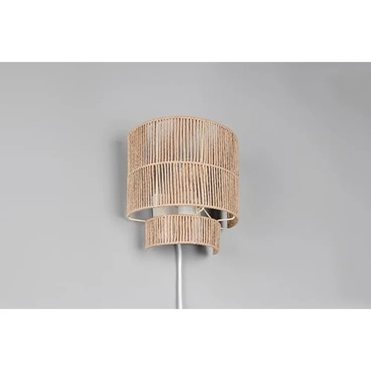 Wandleuchte SATNA aus Papiergarn mit Stecker und Schalter, Höhe 24cm – Bild 7