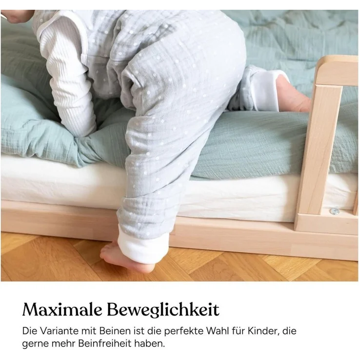 Ehrenkind Babyschlafsack aus Musselin, Premium Schlafsack mit Füßen (Standard by OEKO-TEX, 100% Bio-Baumwolle, Musselin Schlafsack, 1.0 TOG), Schlafsack Baby, Baby Schlafsack – Bild 2