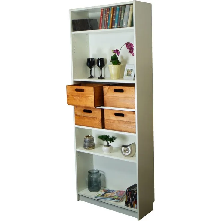 Kistenkolli Altes Land Allzweckkiste 3er Set Holzkiste ocker Einschubkiste Schublade für Billy 36x25x20cm (Spar-Set, 1er Set)
