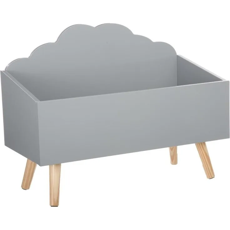 Spielzeugkiste - Wolkenform - Farbe GRAU