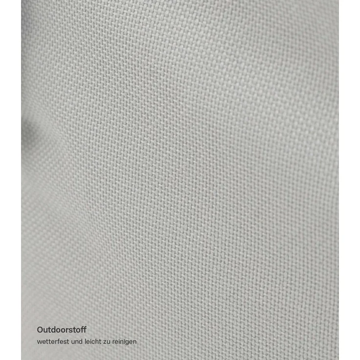 mokebo Sitzsack Der Sunnyboy (mit Hocker), Bean Bag Outdoor, Sitzsack für deinen Balkon, Gartenliege in Grau – Bild 4