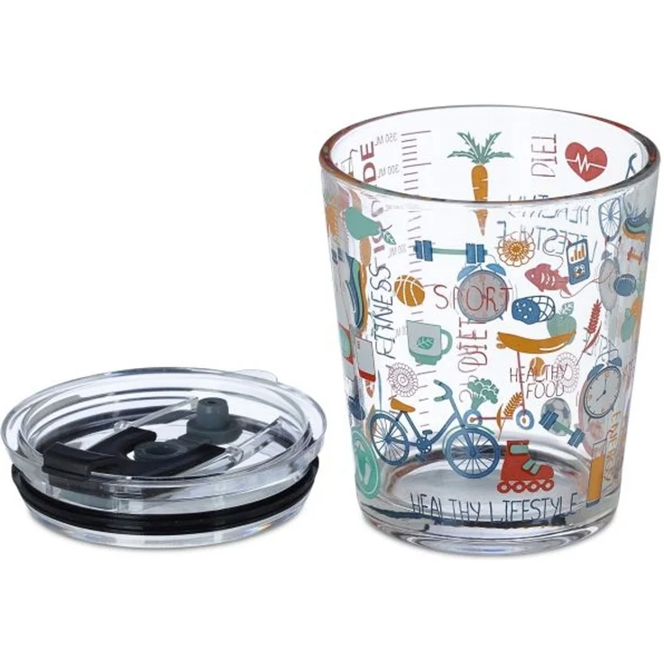 4er Set Glasbecher Sport-Motiv – Bild 6