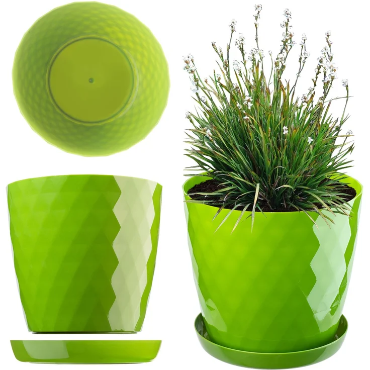 KADAX Blumentopf + Ständer Grüner Blumentopf 30cm – Bild 1