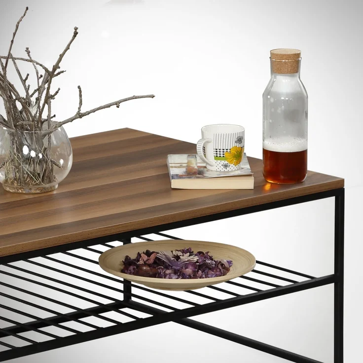 Skye Decor 'Etna - Walnut' Couchtisch, Walnuss, 95 x 43 x 55 cm – Bild 3