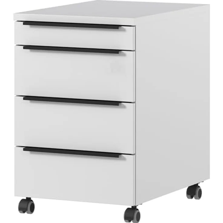 Germania Rollcontainer 4377-69, in Lichtgrau, mit Utensilienfach, 42 x 63 x 60 cm (BxHxT) – Bild 1