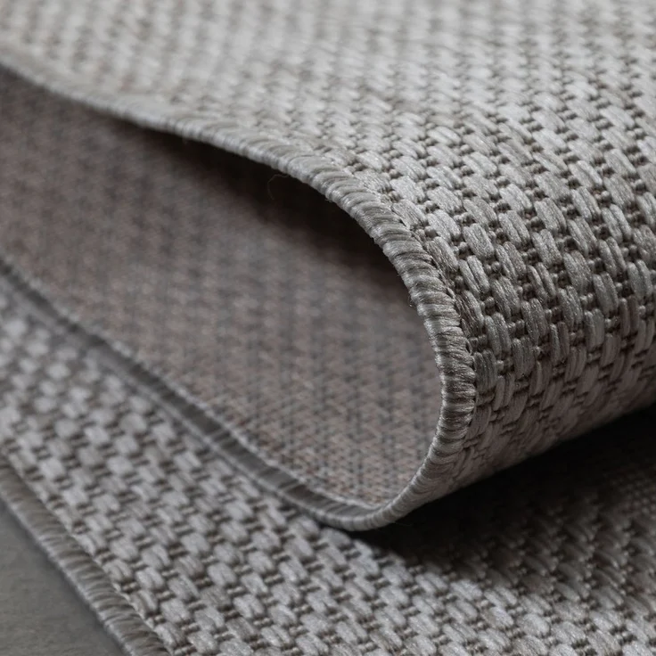 Carpettex Outdoorteppich Unicolor - Einfarbig, Läufer, Höhe: 5 mm, Teppich Wetterfest Balkon Küchenteppich Flachgewebe Sisaloptik – Bild 3