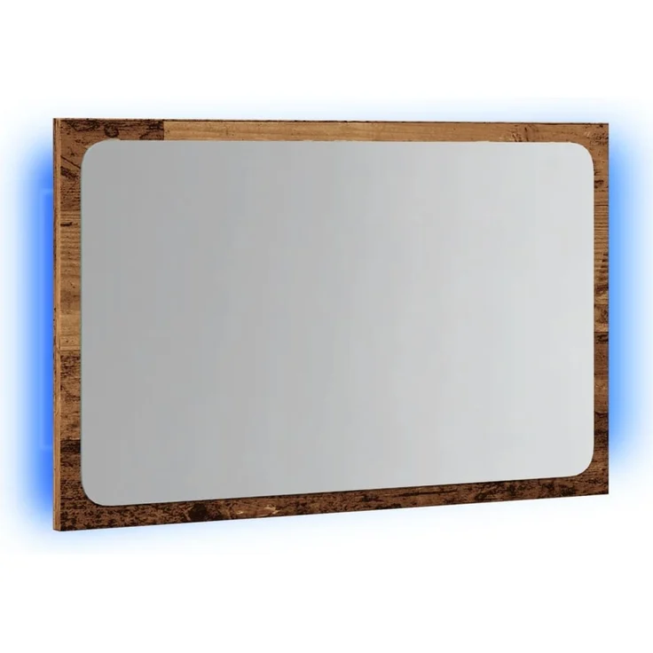 vidaXL Badspiegel mit LED-Leuchten Artisan-Eiche 60x8,5x38 cm 856266 – Bild 2