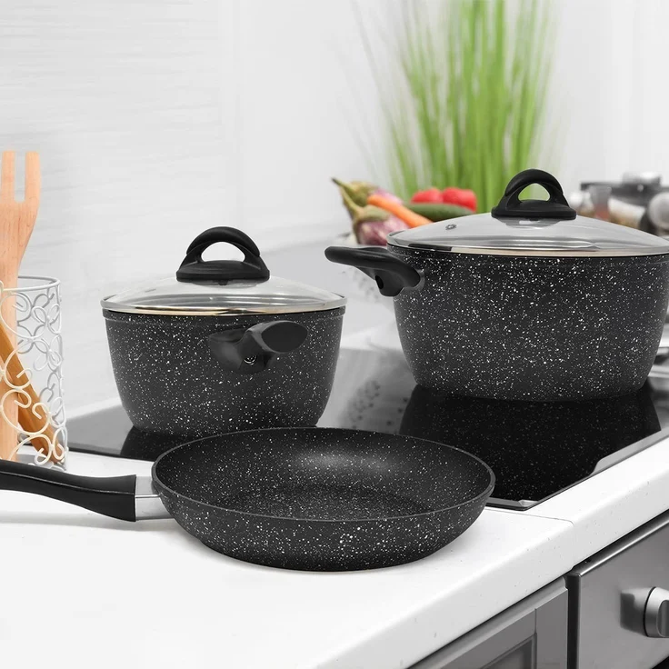 JOEJI’S KITCHEN PFANNEN-SET Aluminium Unbekannt 3-tlg (H 12 x T 20 x B 20 cm) – Bild 8