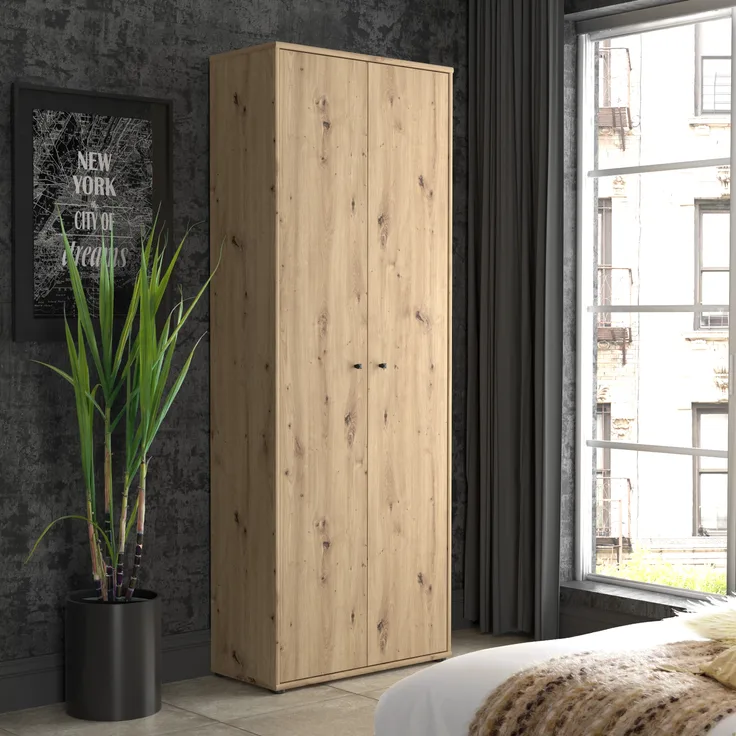 FORTE Tempra2 Kommode, Holzwerkstoff, Braun, 73,7 x 197,5 x 34,8 cm