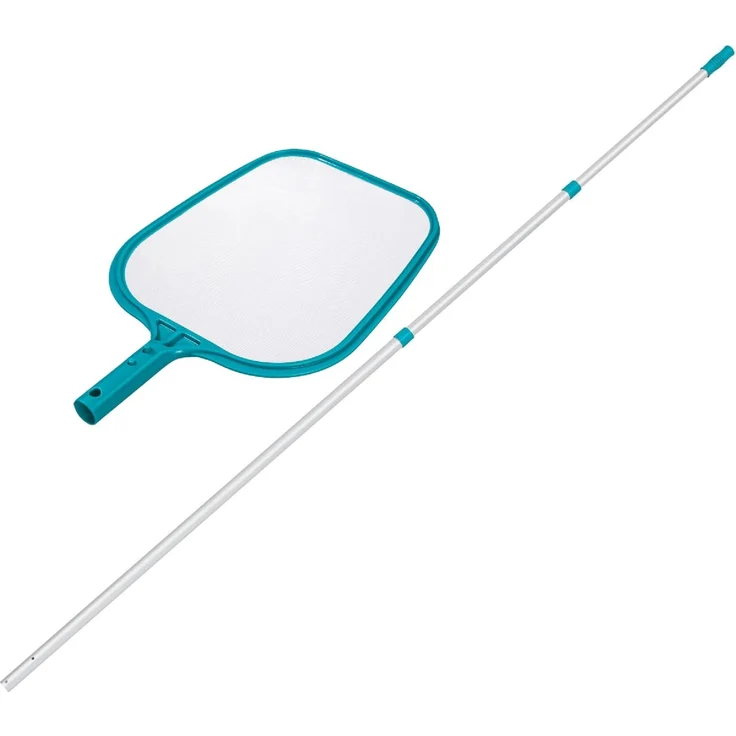 Bestway | Teleskopstiel mit Poolkescher AquaScoop | 360 cm | Feinmaschig für eine effiziente Oberflächenreinigung | Poolreinigung für Pool, Planschbecken & Whirlpool – Bild 1
