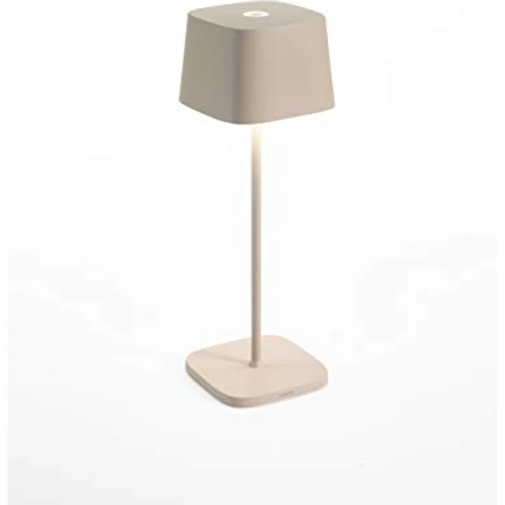 Zafferano - Ofelia Pro Kabellose LED-Tischleuchte aus Aluminium, dimmbar, IP65-Schutz, Indoor/Outdoor Benutzung, EU-Stecker - Höhe: 29cm (Sand) [Energieklasse A+++], LD0870S3 – Bild 3