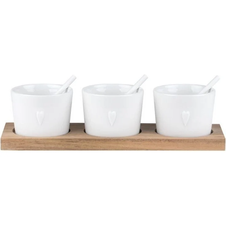 Räder Servierschale Räder Schalen 3er-Set Guten Appetit Dreierlei Herz auf Brett – Bild 4