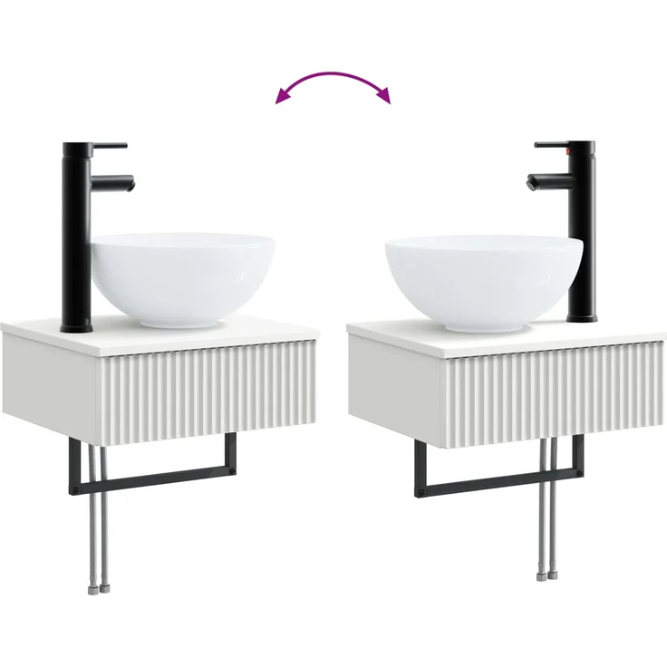 vidaXL Badezimmerschrank-Set 5 stk. Weiß 33 x 34,5 x 100 cm 3405963 – Bild 10