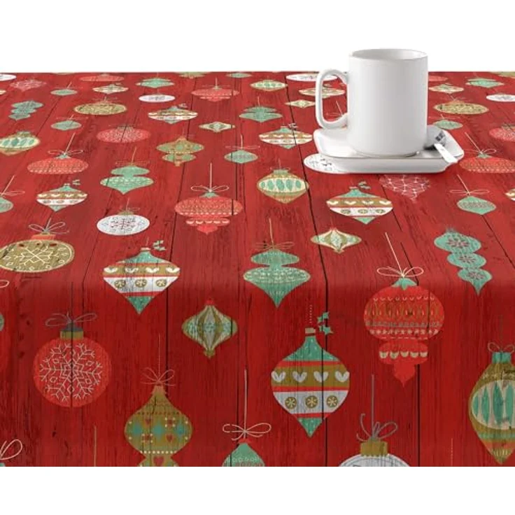 BELUM | Weihnachtstischdecke | Anti-Fleck-Tischdecke | Rechteckig Harz | Tischdecke (laminiert) | Tischdecke | Tischdecke | Heimtisch (250x140 cm) – Bild 2