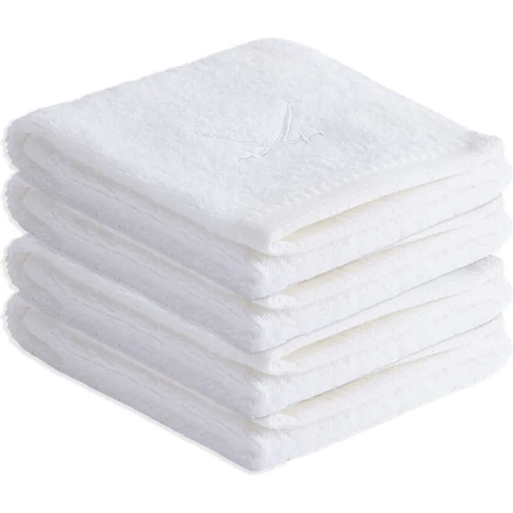 Sansibar Sylt Gästehandtücher Sansibar Sylt Handtuch Gästetuch Frottier-Serie Classic (Set, 4-tlg), mit hochwertiger Sansibar Säbel-Stickerei