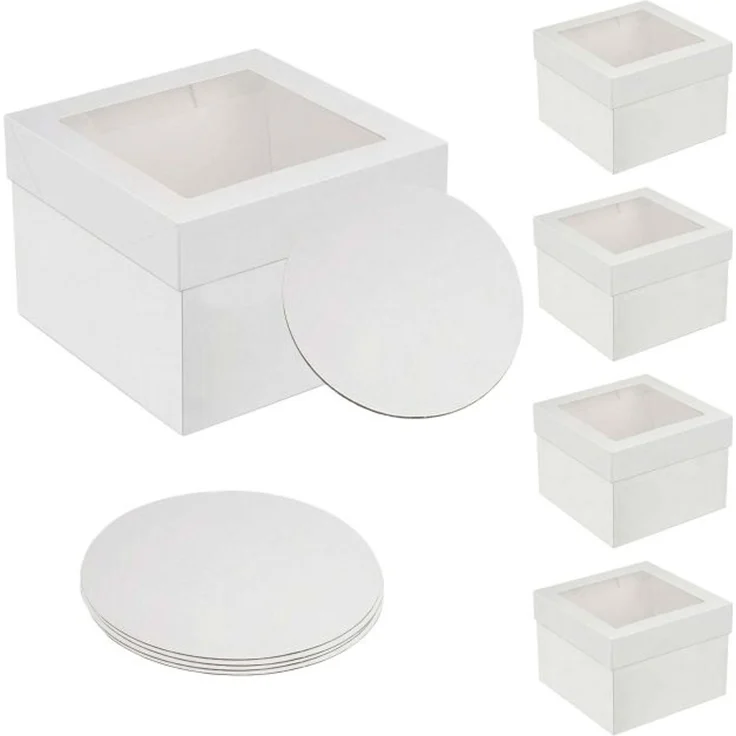 Relaxdays Tortenbox Set Sichtfenster & Cakeboards – Bild 10