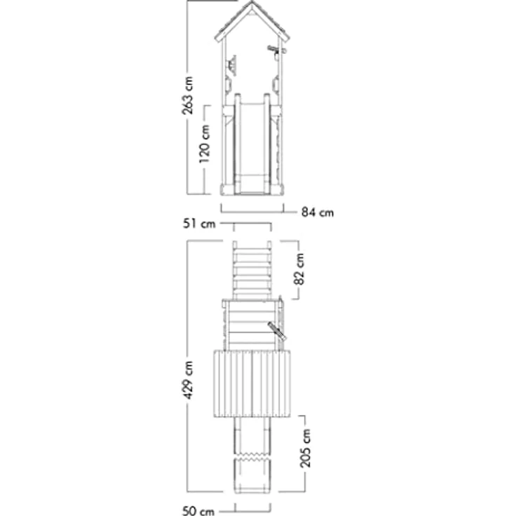 Wickey Spielturm JoyFlyer, Garten-Klettergerüst mit Wellenrutsche, Sandkasten und Kletterwand, 10 Jahre Garantie* – Bild 4