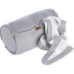 Theraline Stillrolle Plus 33x20 cm inkl. Blick- und Sonnenschutz Punkte grau/kieselgrau