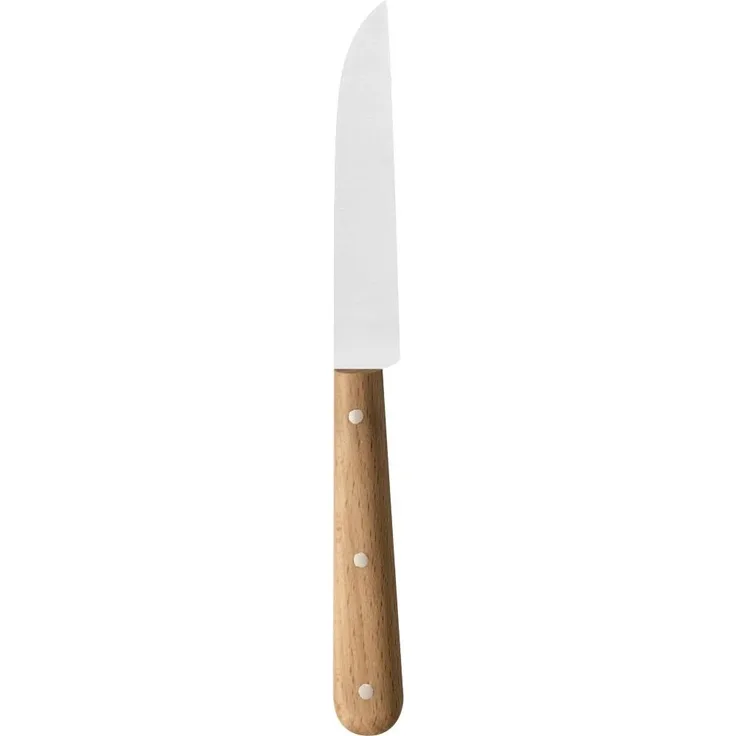 Gemüsemesser 85mm Buche Griff B-Holz, ger. Klinge