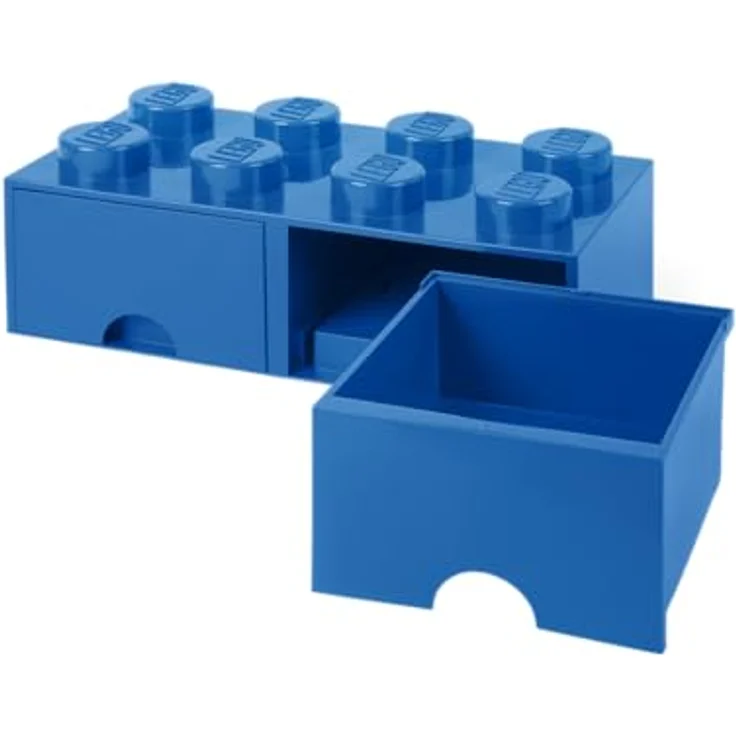 Room Copenhagen 'LEGO Storage Brick 8' Aufbewahrungsbox blau mit 2 Schubladen – Bild 6