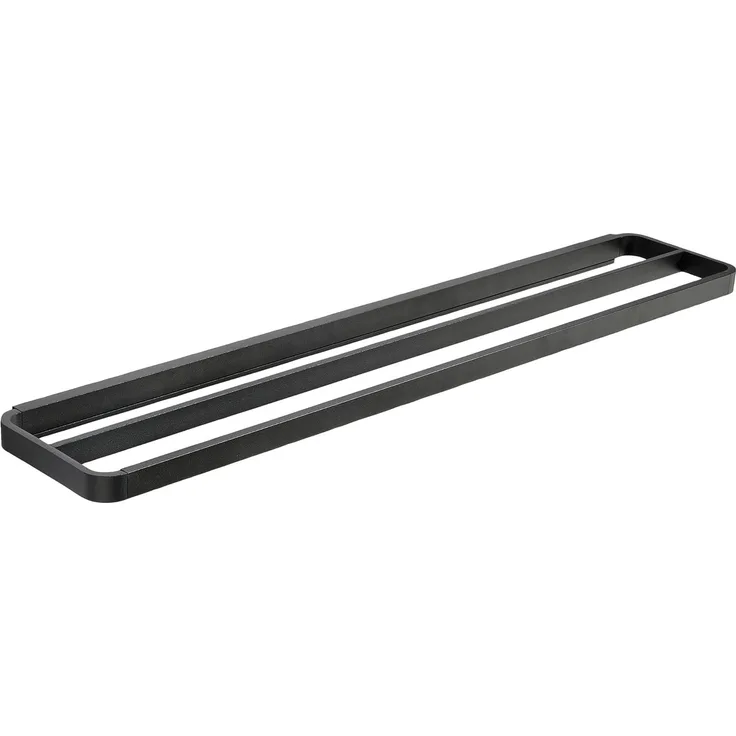 Zone Denmark Handtuchhalter Doppel Rim, Handtuchstange, Aluminium, Black, 70x12. 5 cm, 14641