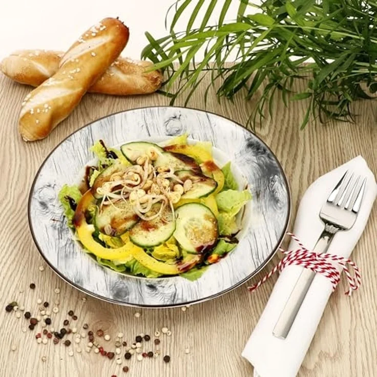 MamboCat Suppenteller 6er Set Alois Suppenteller 180ml Porzellan 6 Pers. tiefe Teller Hirsch – Bild 5