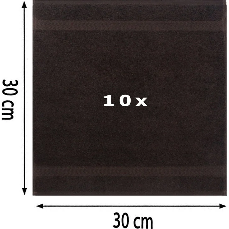 Betz Seiftuch 10 Stück Premium Seiflappen-Set 30x30 cm, (Set, 10-St) – Bild 1
