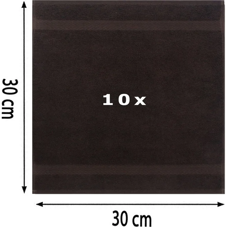 Betz Seiftuch 10 Stück Premium Seiflappen-Set 30x30 cm, (Set, 10-St)