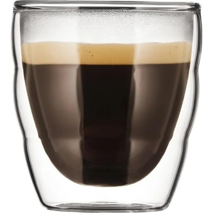 Bodum Pilatus Glas Doppelwandig 0,08 L 2 Stk. Transparent