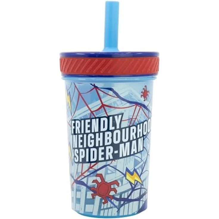 Spiderman Kippsicher Trinkbecher PP 370 ml – Drop Safe Plastikbecher mit Smartgrip-System – Bild 2