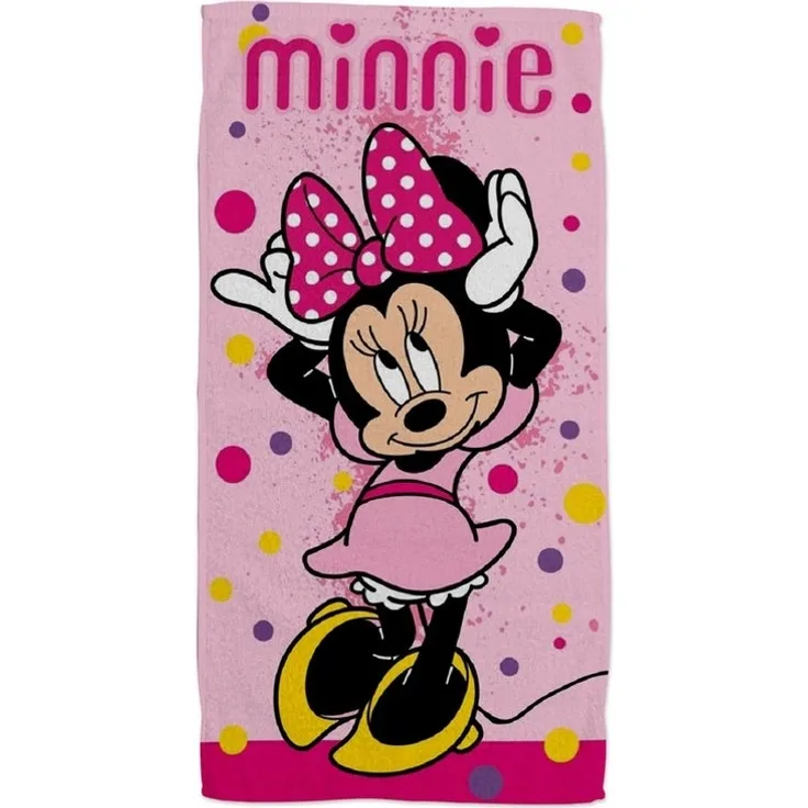 Disney Minnie Mouse Weiches Strandtuch – Saugstarkes Badehandtuch 70x140 cm