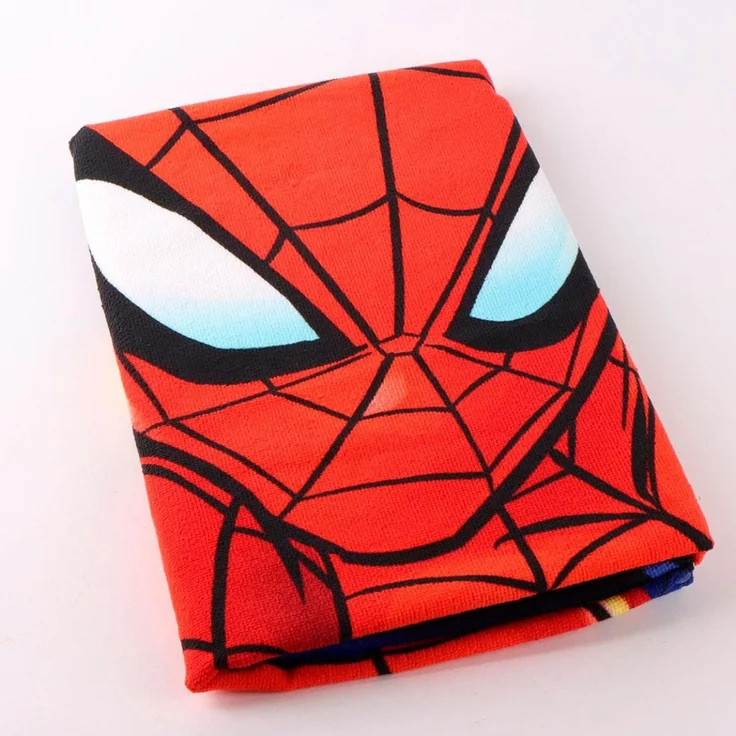 Marvel Spiderman 140x70 cm Kinder Badetuch Handtuch weich leicht schnelltrocknend Strandtuch – Bild 2