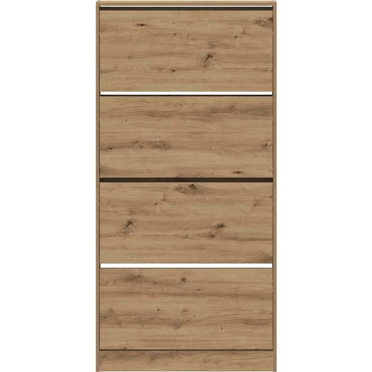 vidaXL Schuhschrank Artisan-Eiche 80 x 21 x 163,5 cm Holzwerkstoff 3334026 – Bild 5