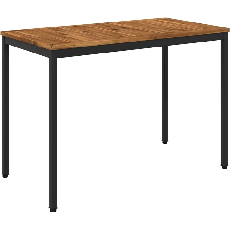 vidaXL Gartentisch NAARDEN Natürlich und Schwarz 108,5 x 55 x 75 cm 901313 – Bild 2
