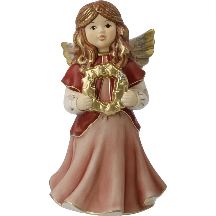 Goebel Figur Weihnachtsgrüße, Weihnachten, Himmelsboten, Steingut, Bordeaux, 41634291