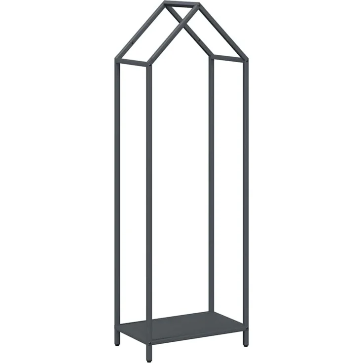 vidaXL Brennholzregal Anthrazit 40x25x120 cm Kaltgewalzter Stahl 864301 – Bild 2