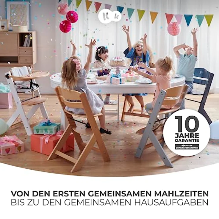 KINDERKRAFT High chair ENOCK white legs – Bild 3