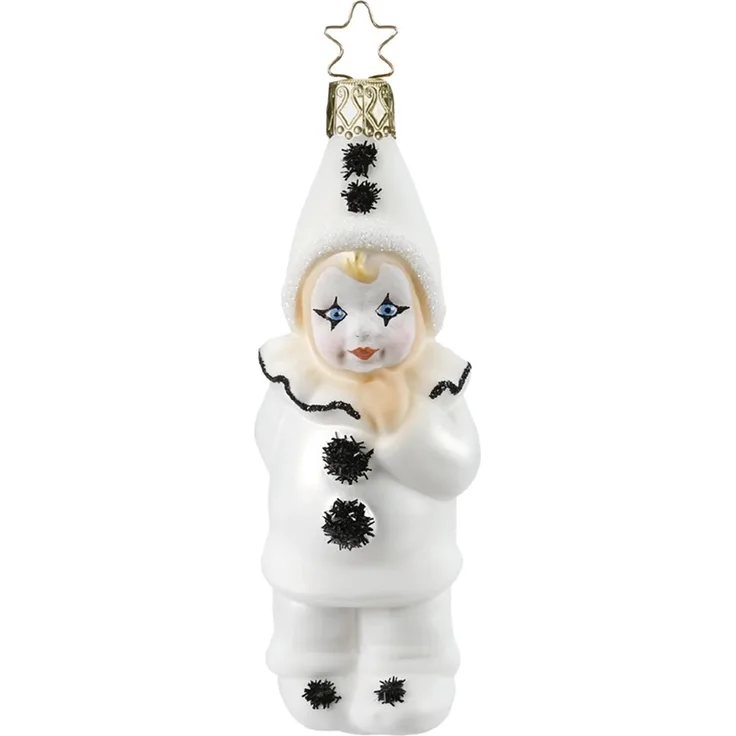 Pierrot 11,5cm zauberhafter Inge-Glas Christbaumschmuck