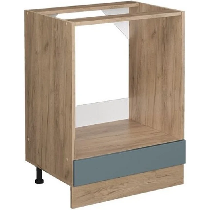 Herdumbauschrank R-Line Blau-Grau 60 cm ohne Arbeitsplatte Vicco – Bild 4