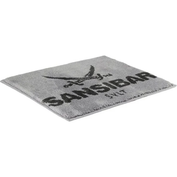 Sansibar Sylt Badematte Badematte »Sansibar, Höhe 20 mm, mit Sansibar Logo Schriftzug, rutschhemmend beschichtet, fußbodenheizungsgeeignet, strapazierfähig, schnell trocknend, Polyacryl, rechteckig, 55x65 cm, 60x100 cm, 70x120 cm – Bild 1