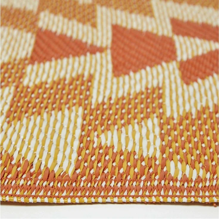 Homescapes Outdoorteppich Outdoor-Teppich Anya 120 x 180 cm – Ethno-Muster, rot-orange, rechteckig, Höhe: 20 mm – Bild 4
