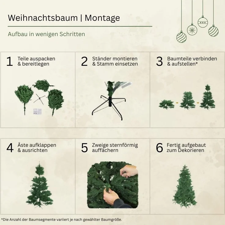 HXT 15013 Weihnachtsbaum 270 cm – Bild 5