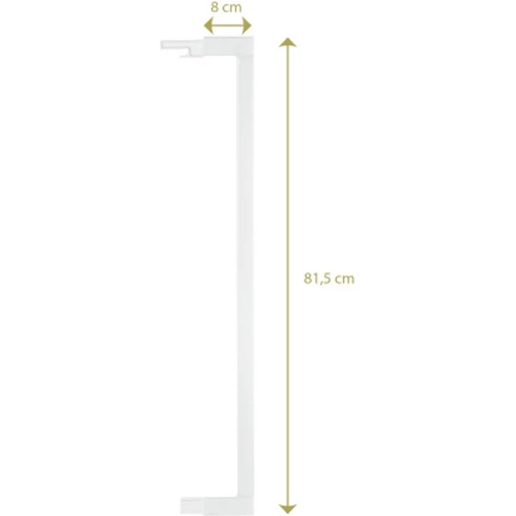 Geuther Verlängerung für Treppenschutzgitter weiß, Easylock Plus, 8 cm – Bild 2