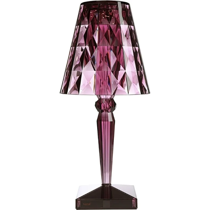 Kartell Big Battery, Table Lamp, Pflaume, Direktstromversorgung, 37,3x17 cm – Bild 2