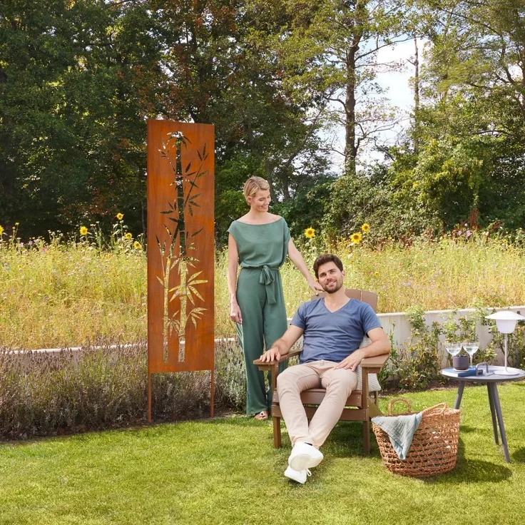 HOME DELUXE Sichtschutz aus Qualitätsstahl AURELIA - Made in Germany – Bild 2