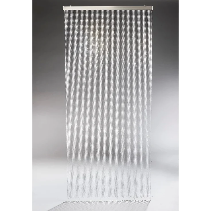 Kobolo Türvorhang Vorhang CLEAR transparent 72 Stränge 90x200cm (1 St), Ösen, transparent – Bild 5