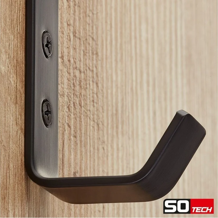 SO-TECH® Kleiderhaken Loxten 60 x 20 x 45 mm oder 142 x 20 x 45 mm Edelstahl, (10-St), verschiedene Farben Garderobenhaken Wandhaken bunt – Bild 2