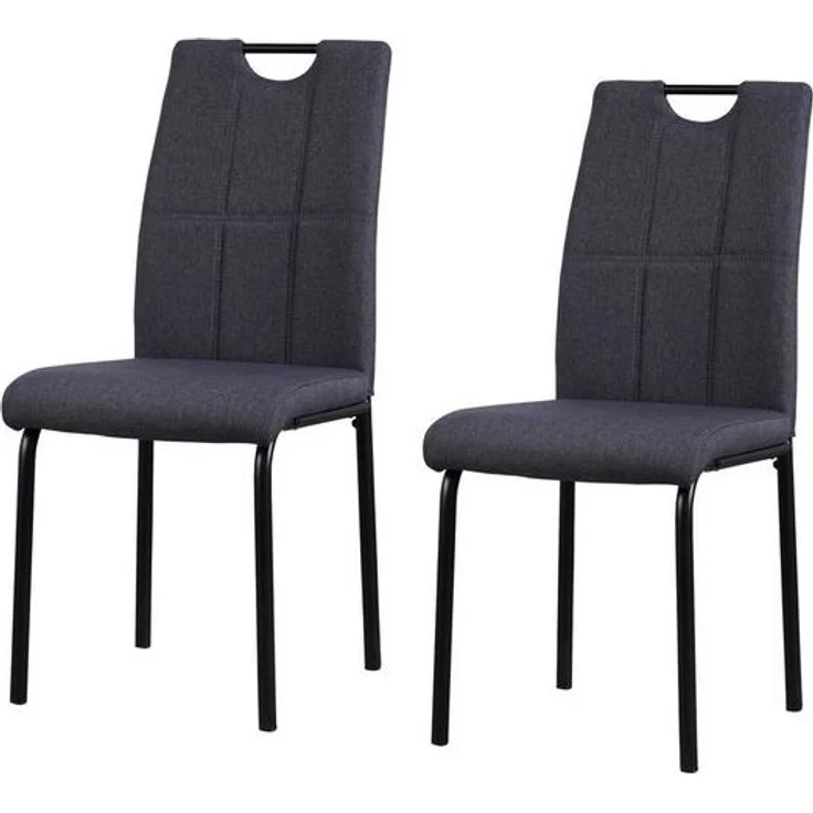 HTI-Living Esszimmerstuhl Stuhl Denton Grau (Set, 2 St), Esszimmerstuhl – Bild 2